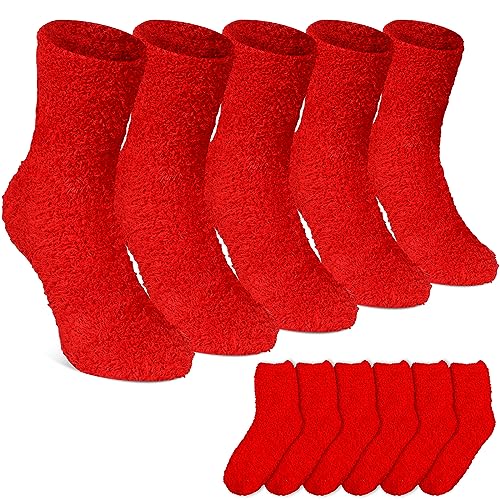 Suhine 12 Pairs Fuzzy Socks