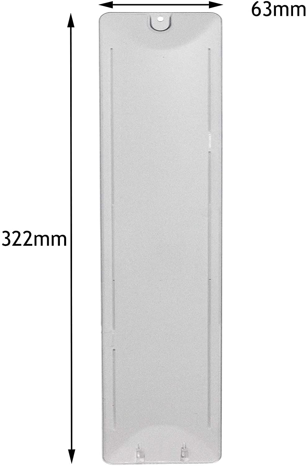 Image secondaire de SPARES2GO Diffuseur de lumière/objectif Coque compatible avec Hygena hotte (322 mm)
