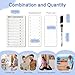 2 pack set dry erase chore chart for kids multiple kids, morning routine habit tracker chore list board，daily schedule reward chart for kids,daily schedule pocket chart behavior chart for kids at home