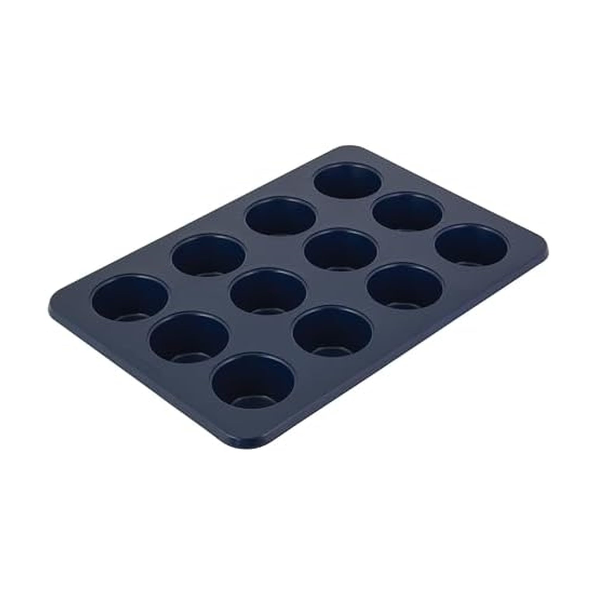 KitchenAid 12-Cup Nonstick Aluminized Steel Muffin Pan, Ink Blue