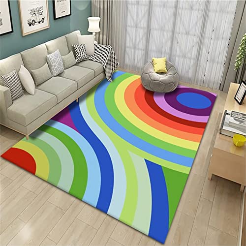 Tapis deco salon géométrique 60x120cm pour chambre ado