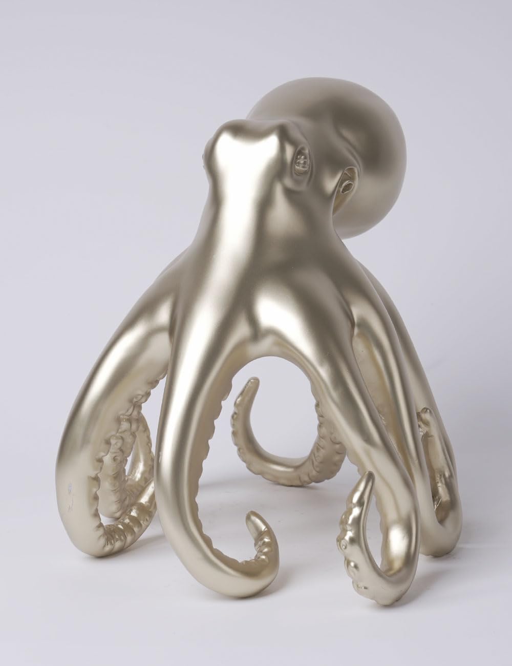 Escultura de Pulpo Figura Abstracta Estatua Moderna Decoración Arte Interior Regalo para Estanterías Escritorio Mesas Resina 22cm