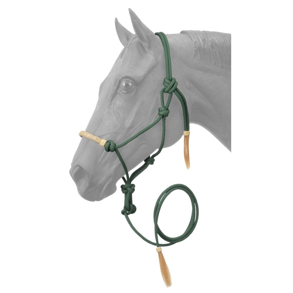 Tough 1 Tough-1 Rawhide Noseband Rope Halter with Lead