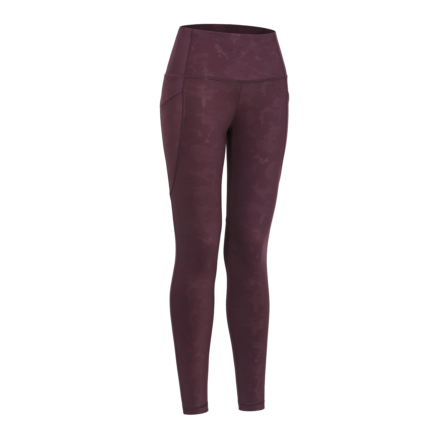 Legginsy na siłownię damskie spodnie treningowe z wysokim stanem legginsy do jogi - 61 cm spodnie z szerokimi nogawkami damskie (S)
