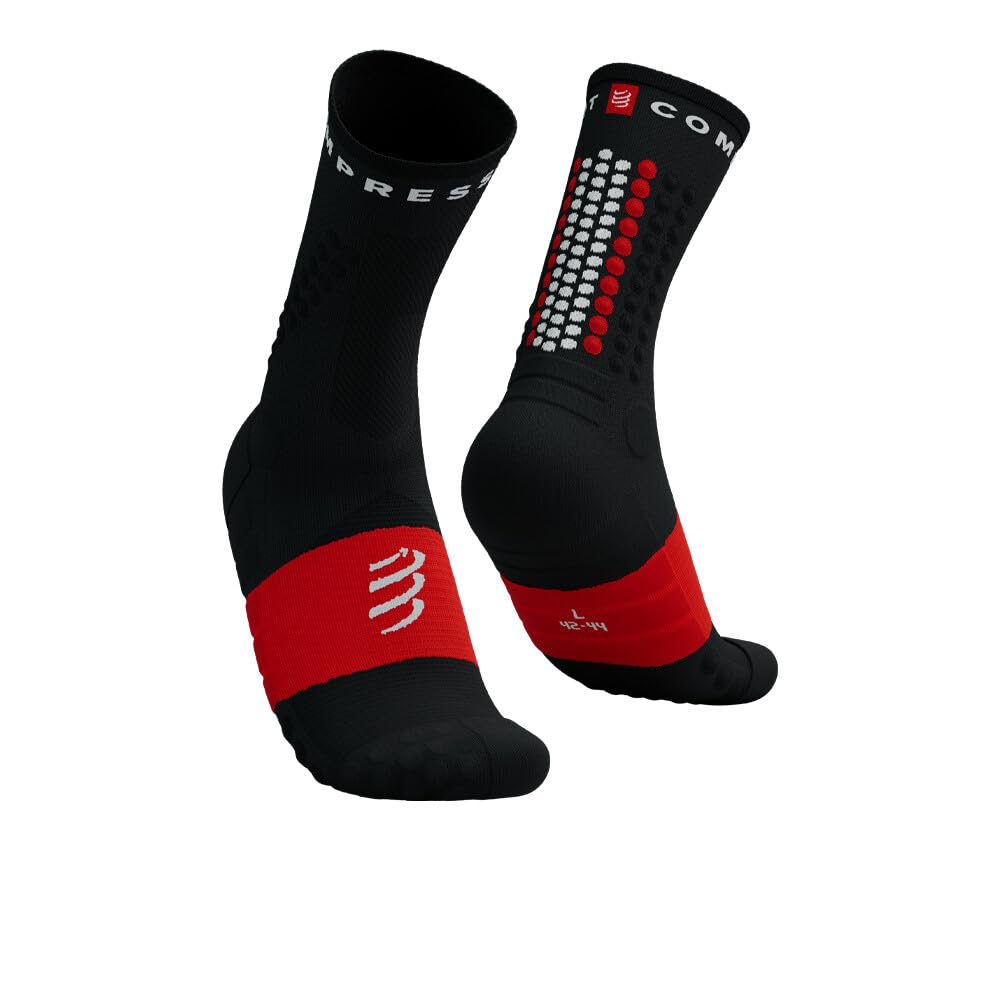Compressport Black / Red Ultra Trail V2.0 Socks - Aw26
