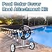 Ponwec 24PCS Pool Solar Cover Reel Attachment Straps Kit for In Ground Swimming Pool Solar Blanket Cover Reels Straps Solar Blanket Straps Including 8 Nylon Straps with Tabs, 8 Cord Plates,8 Buckles
