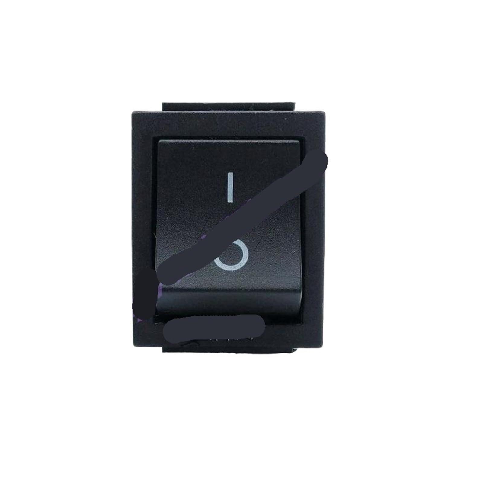 Interruptor KCD4 de 4 pines basculante de 31x25 mm y 20A para paneles de control industrial