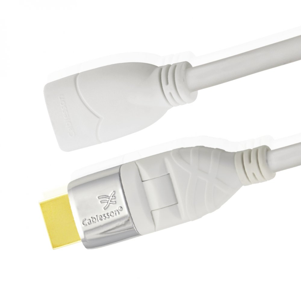 Mackuna Flex Plus 1M Extension HDMI Cable with Adjustable Swivel and Rotating Plug, Audio, Video, Support 1080P, PS4