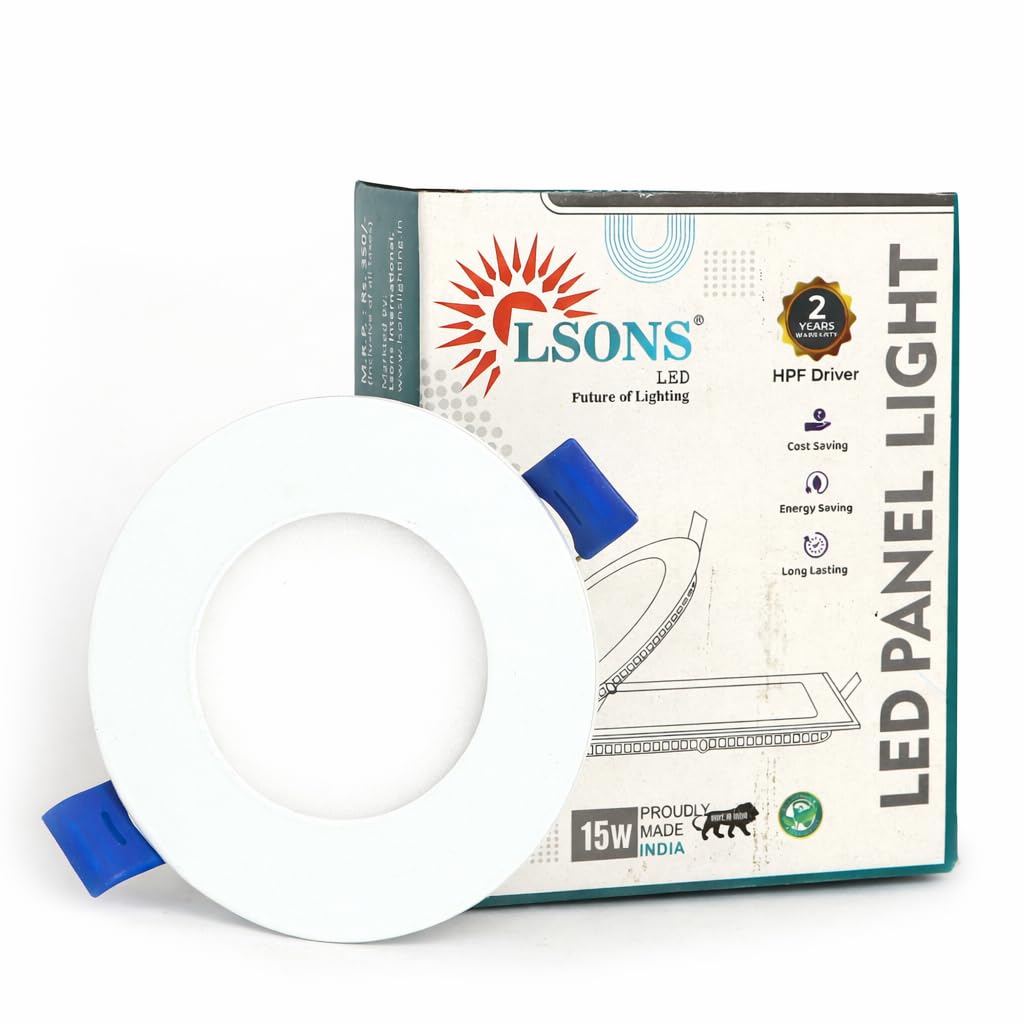 15W LED Panel Light (Round, Slim) | 100 lm/W | HPF Driver | Energy Saving Ceiling Panel | Cool White/Natural White/Warm White Options | Made in India-image-37