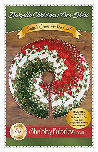 Bargello Christmas Tree Skirt Pattern by Shabby Fabrics