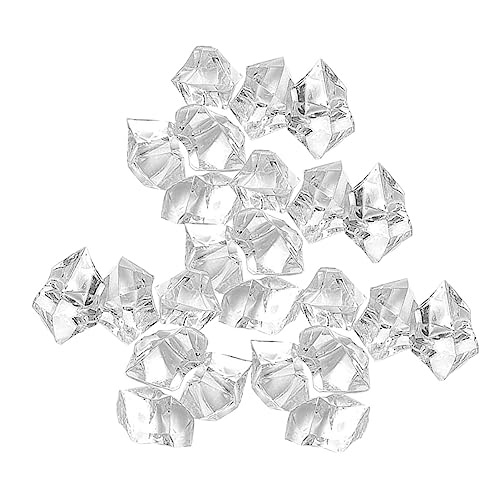 Cabilock 1Set Transparent Artificial Crystal Stones for Fish Tank Decoration Landscape Gravel for Aquarium Creative Table Scatter and Vase Filler Accents