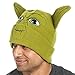 Star Wars Yoda Face with Ears Green Adult Beanie