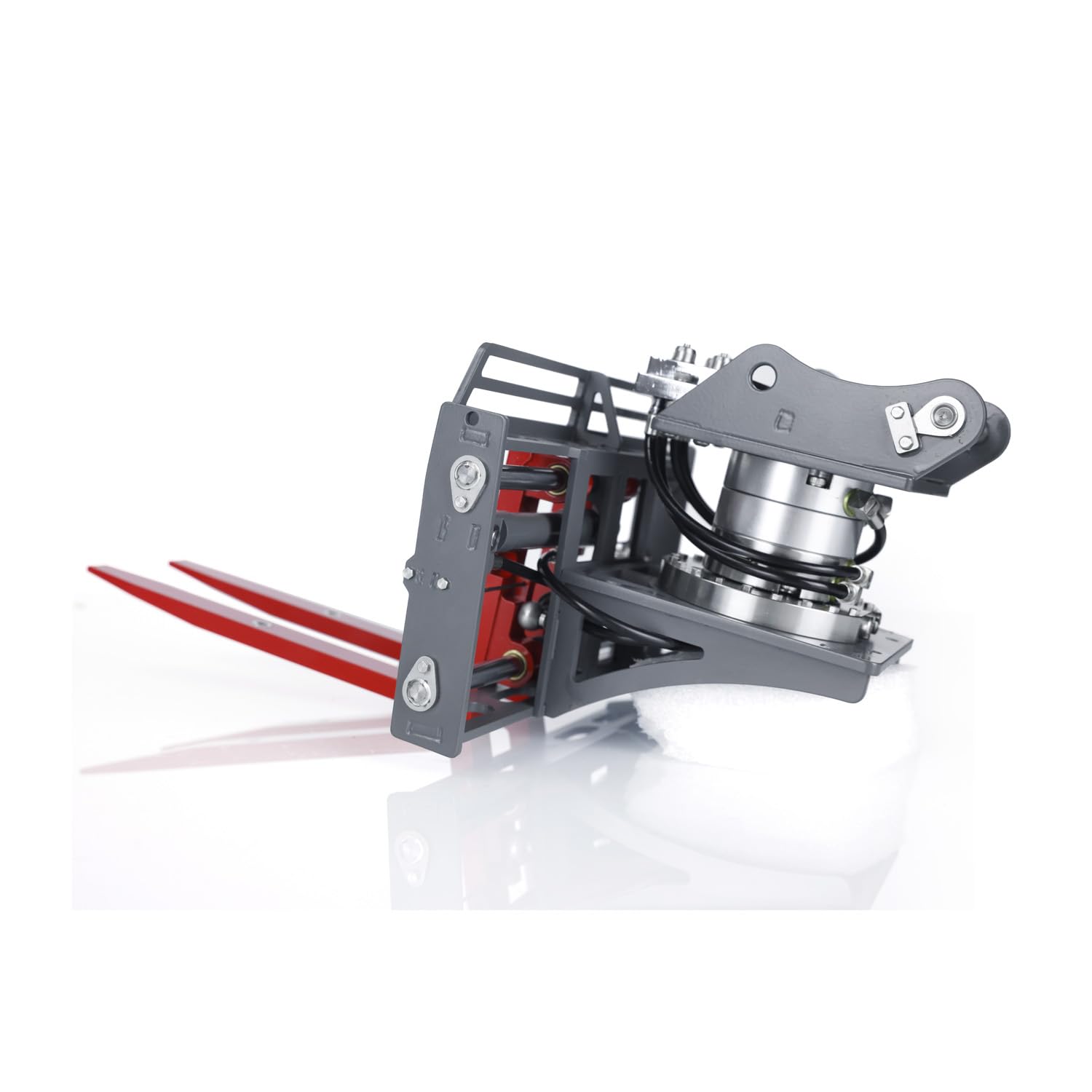 wheelfun Kabolite Fourche hydraulique en métal Pièces de rechange pour HUINA 1/14 K970 100S RC Excavatrice