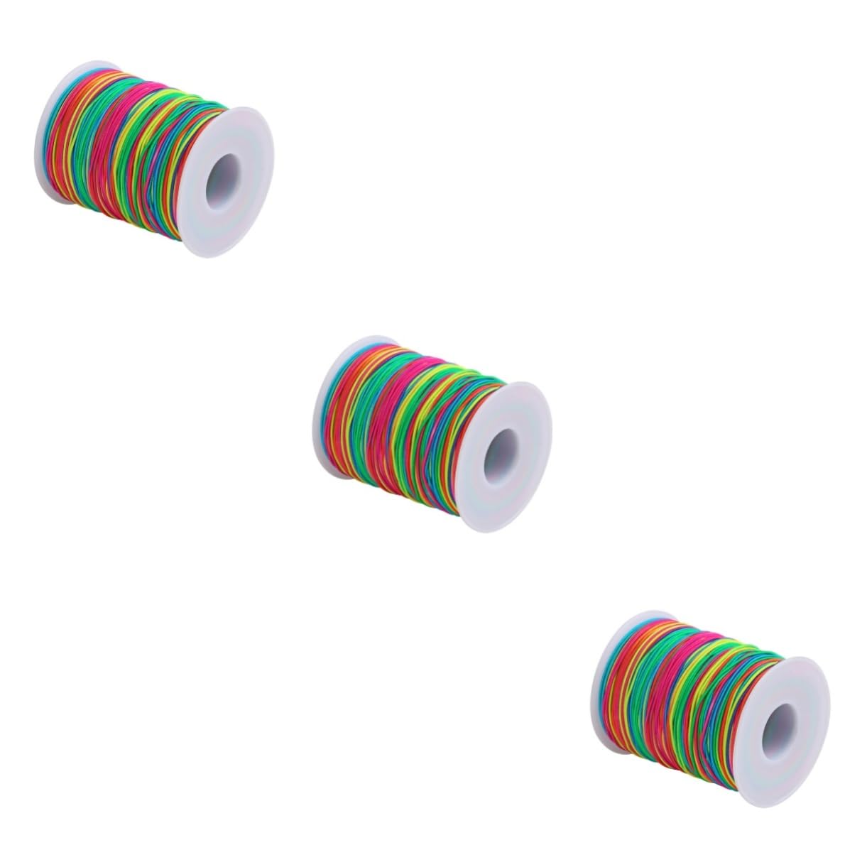 LALAFINA 3piezas Cordón Elástico Para Manualidades y Joyería Hilo De Abalorios Para Pulseras y Rollo Para y Proyectos