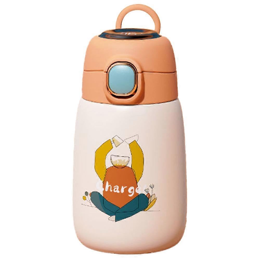 JOYHAPPST Thermal Water Bottle Insulated Stainless Steel Bottle, Leakproof Cute Vacuum Flask
