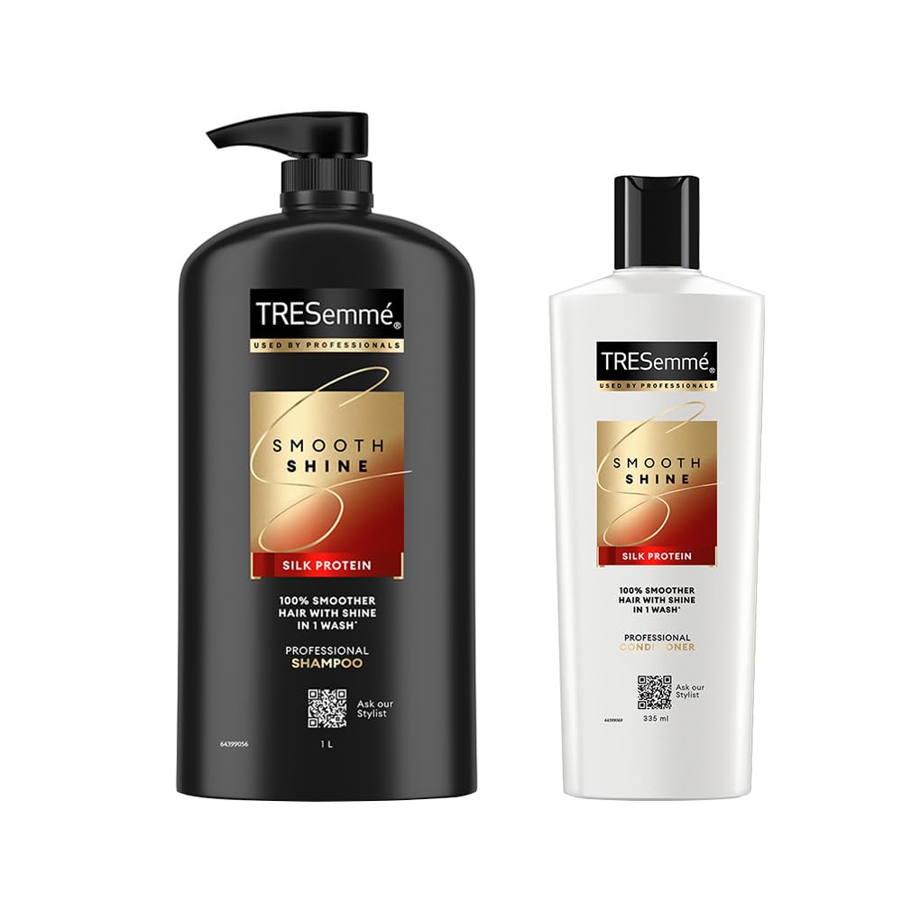 TRESemme Smooth & Shine Kit for Silky Hair - 1L Shampoo and 335ml Conditioner
