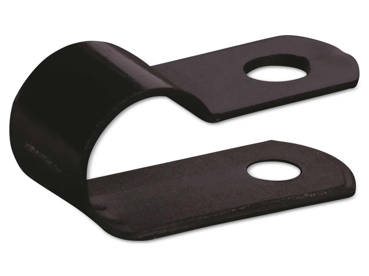 QUADRIOS 22CA158 Schraubbare Befestigungsschelle, Schwarz, Bündel-Ø max 16 mm, Korrosions- und UV-beständig, Temperaturfest bis +85 °C, Vorteils-Vorratspack