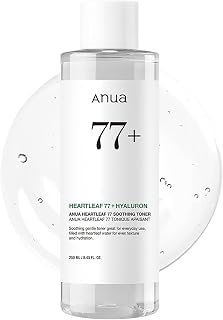 Anua Heartleaf 77% Soothing Toner pH 5.5 - Calms Troubled Skin, Hydrates & Purifies All Types, Vegan Cruelty-Free 250ml