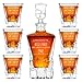 Maverton set Caraffa per whisky in vetro con 6 bicchieri - incisione personalizzata - ideale per alcolici e liquori - ottimo per acqua - 950 ml - pensiero speciale per Loro - whisky col ghiaccio