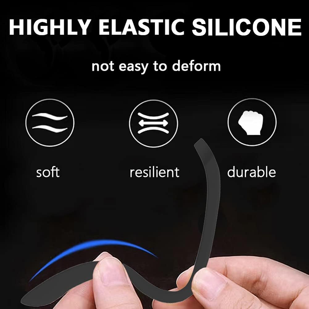YINVA 3 Pairs Ear Hooks Compatible with AirPods Pro [Three Styles] Accessories Compatible with AirPods Pro Ear Tips (Black)