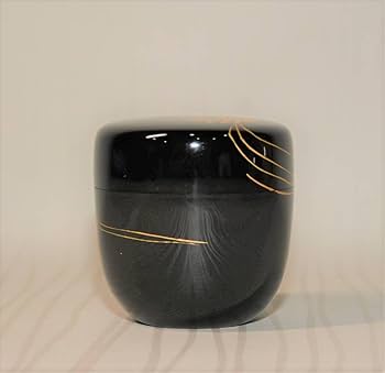 Amazon.co.jp: 70初荷です茶道具塗師井筒寛斎海松波蒔絵中棗共箱