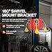 ReelWorks Retractable Extension Cord Reel Polypropylene 12AWG x 40' Foot Industrial Commercial Grade 3C SJT Cable Triple Tap Connector 15A 125VAC 1875W 60Hz Current Interrupter Best for Indoor Use