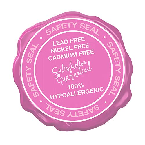 Little Miss Twin Stars Kids Earrings - 14K Gold Plated Flower Leverback Earrings-Hypoallergenic And Nickel Free For Sensitive Ears (White) #TOP4