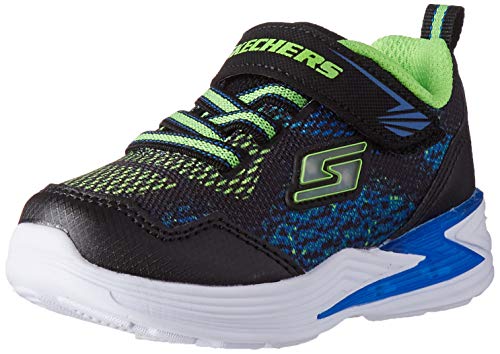 Skechers Erupters III-Derlo, Zapatillas Hombre, Multicolor (BBLM Black Mesh/Synthetic/Blue & Lime Trim), 45.5 EU