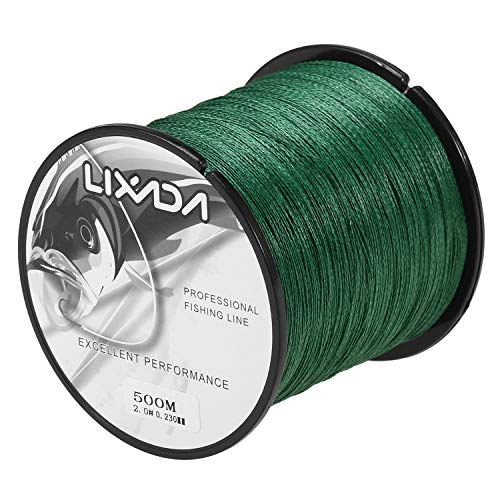 Linha de pesca, Andoer 500m Braided Fishing Line 4 Strands Multifilament PE Fishing Wire Fio de pesc