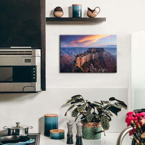 Grand Canyon Wall Art Arizona Mountain Wall Art Sunset Western National Park Posters Nature Canyon Landscape Wall Decor for Living Room Bedroom Office Southwest Desert Canvas Prints Artwork 12x16" by AIYISU - Image 5