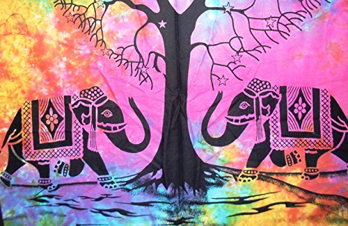 Traditional Jaipur Tie Dye albero della vita