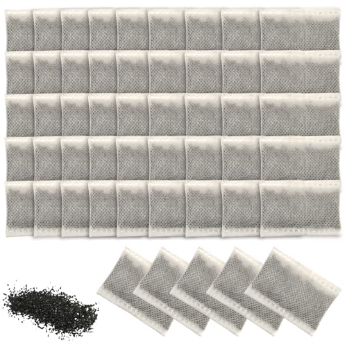 MEGYAD Lot de 50 filtres à eau distillés en noix de coco pour distributeur d'eau et purificateur d'eau pour animaux de compagnie
