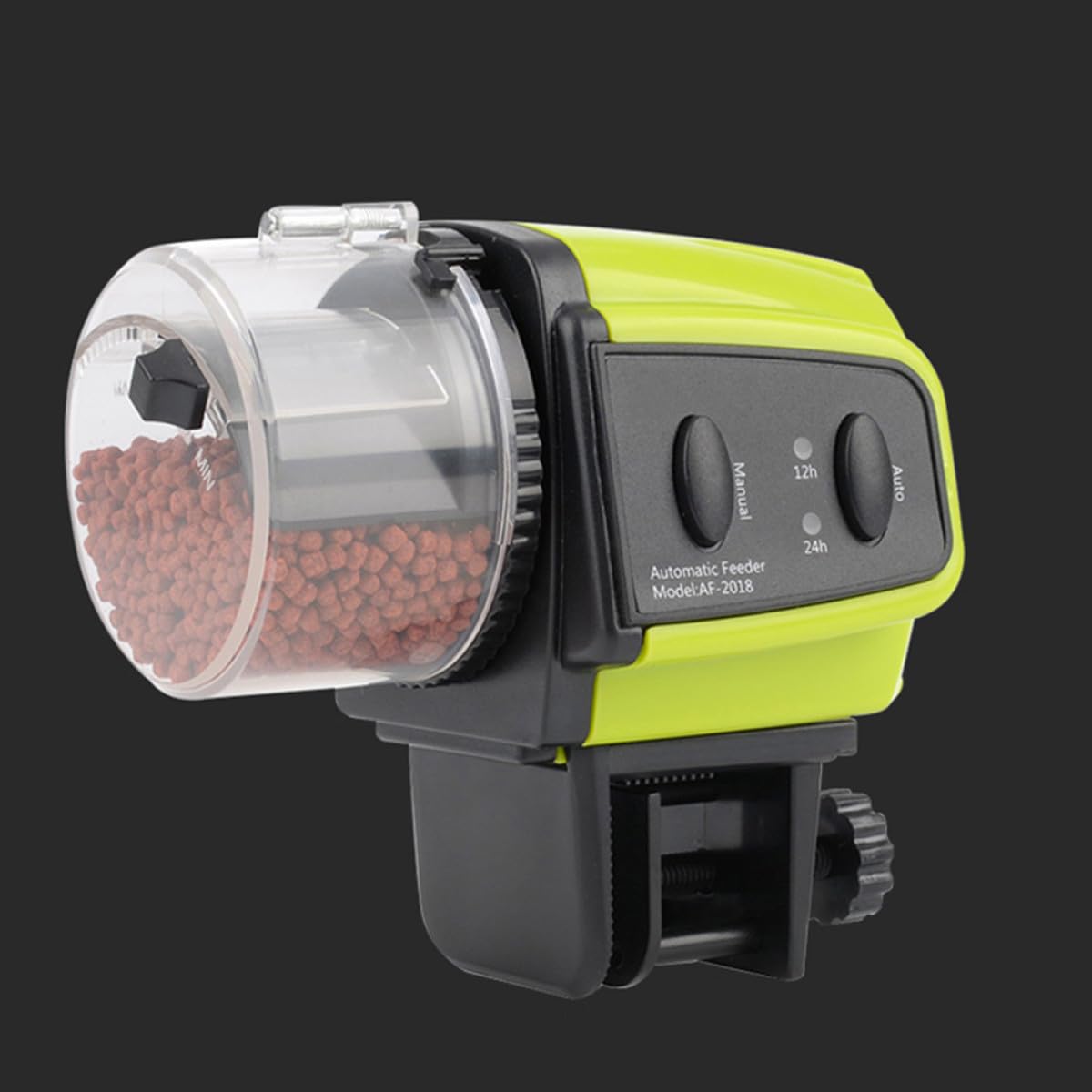 POPETPOP Distributeur Automatique de Nourriture pour Poissons en Plastique Minuterie 12/24 Heures et Commande Facile D'utilisation pour Aquarium