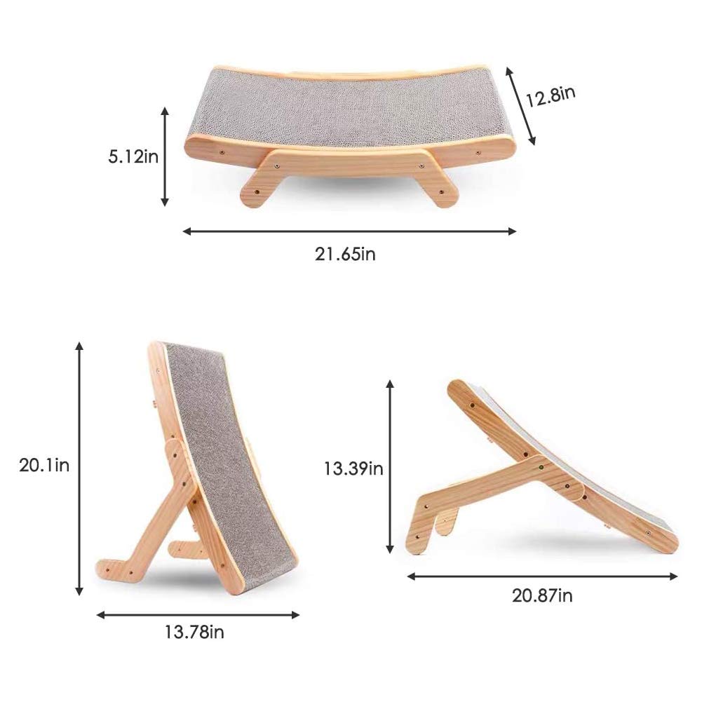 Cama De Salón Rascador para Gatos, Poste Rascador Vertical De Cartón para Gatos, Protector De Muebles con Almohadilla Rascadora De Cartón Ondulado para Gatitos De Interior, Juguete para Adultos