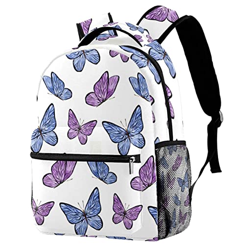 Sac à dos de voyage violet papillon : fini les bouteilles qui fuient