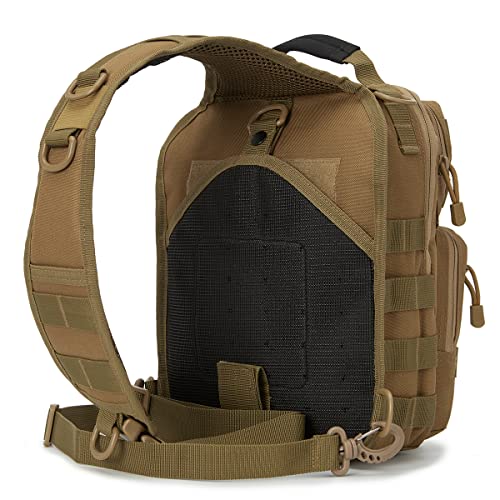 Qt&Qy Tactical Sling Bag For Men Small Military Rover Shoulder Backpack Edc Chest Pack Molle Assault Range Bag #TOP2