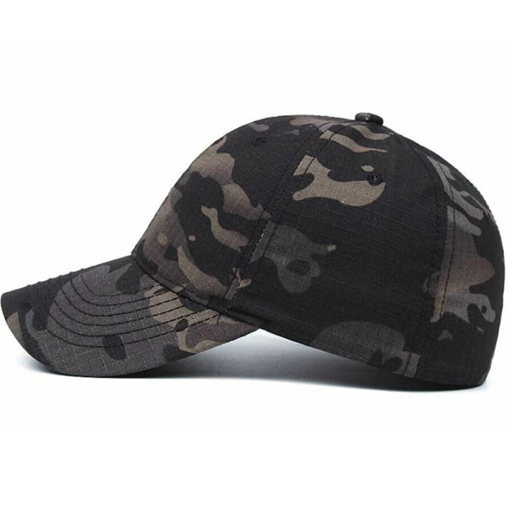 American Black Camouflage US Navy Seal Team Six Baseball Cap Flexible Fit Tactical Seals Trident Airsoft Hat - Image 2