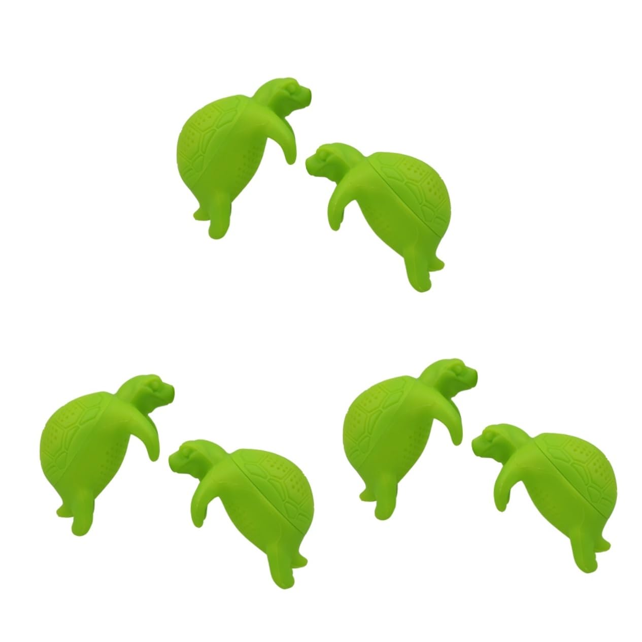 TOPBATHY 6piezas Infusor De De Forma De Tortuga Colador De Para Sueltas De Cocina Divertidas y Prácticas Verde