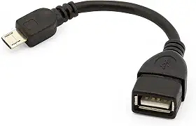 Cabo Otg Usb Tablet CelularCabo OTG Cor Preto Cabo Conector V8