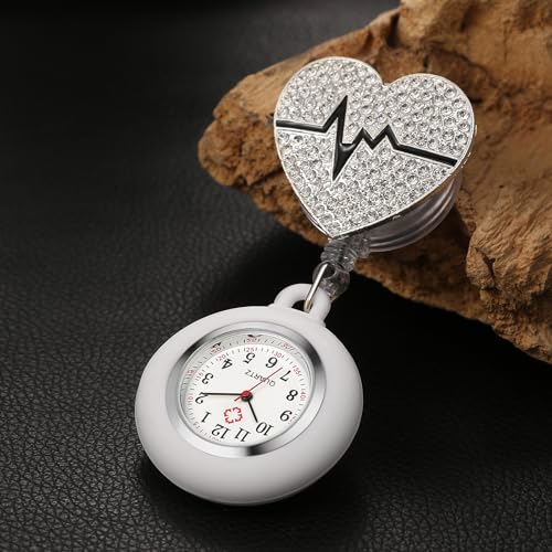 Montre infirmière à cordon extensible Avaner avec cadran à chiffres arabes - 7