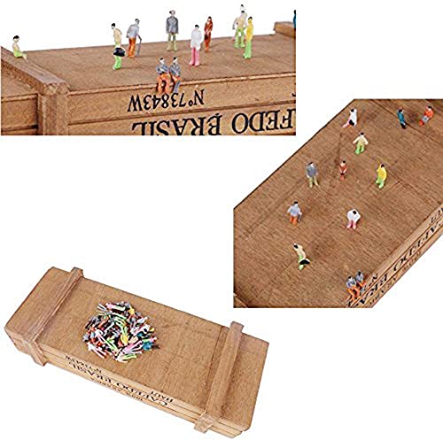 N/C 100 Pcs 1:100 Ho Scale Models People Set, Hsxxf Tiny People Model People Hand Painted Figures Diy Resin Colorful Painted Mixed Seated Sitting Pose (1:100) #TOP5