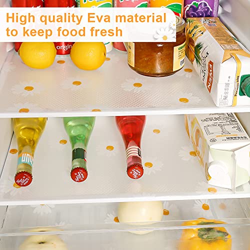 Cooyes Shelf Liner For Kitchen Cabinets Non-Adhesive Drawer Liner Non-Slip Refrigerator Liner - Best Shelf Liner, Fridge, Drawer, Cupboard Liner (Daisy,17.7 X 79 Inch) #TOP2