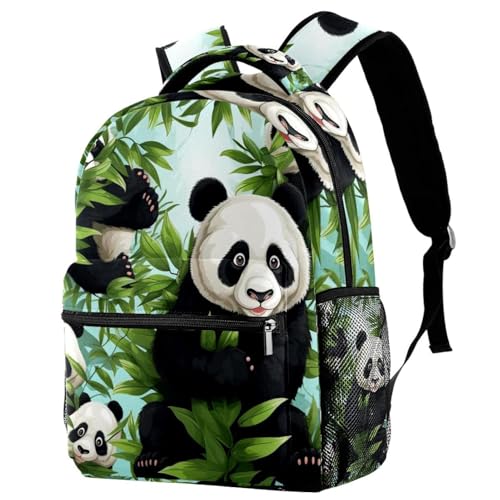 Sac à dos voyage panda fille garçon avec porte-gourde