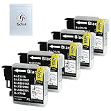 TacTink Compatible Ink Cartridge Replacement for Brother LC-61 LC61 LC61BK, Work with Brother...