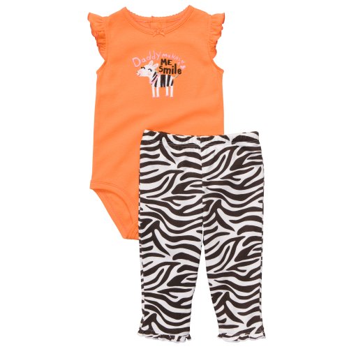 Tenue bébé Carter's 6 mois orange qui célèbre l'amour d'un papa attentionné