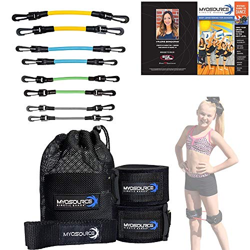 Kinetic Bands Dance Leg Resistance Bands and Flexibility Strap Training