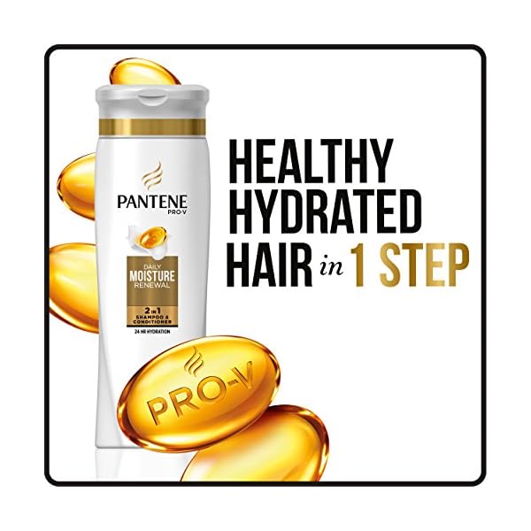 Pantene Daily Moisture Renewal 2 in 1 Shampoo & Conditioner 25.4 Fl Oz