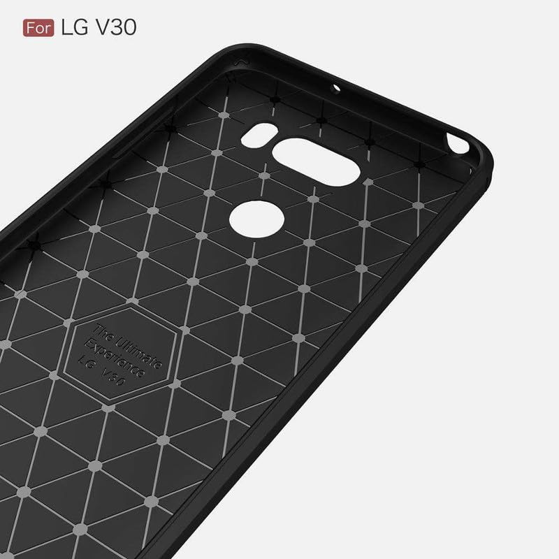 Image of Hybrid Carbon Fiber Back Case for LG V30 / V30 Plus (Blue)
