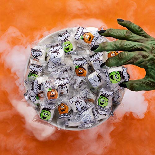 Stuffed Puffs - Halloween Treat Pack, 50 Individually Wrapped Chocolate Filled Marshmallows, Perfect for Trick or Treating, Perfect for S\'mores, 2 bags (25 per bag) (15.88oz each)