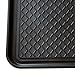 Stalwart 75-ST6012 All Weather Boot Tray-Water Resistant Plastic Utility Shoe Mat for Indoor and Outdoor Use in All Seasons (Black), Large